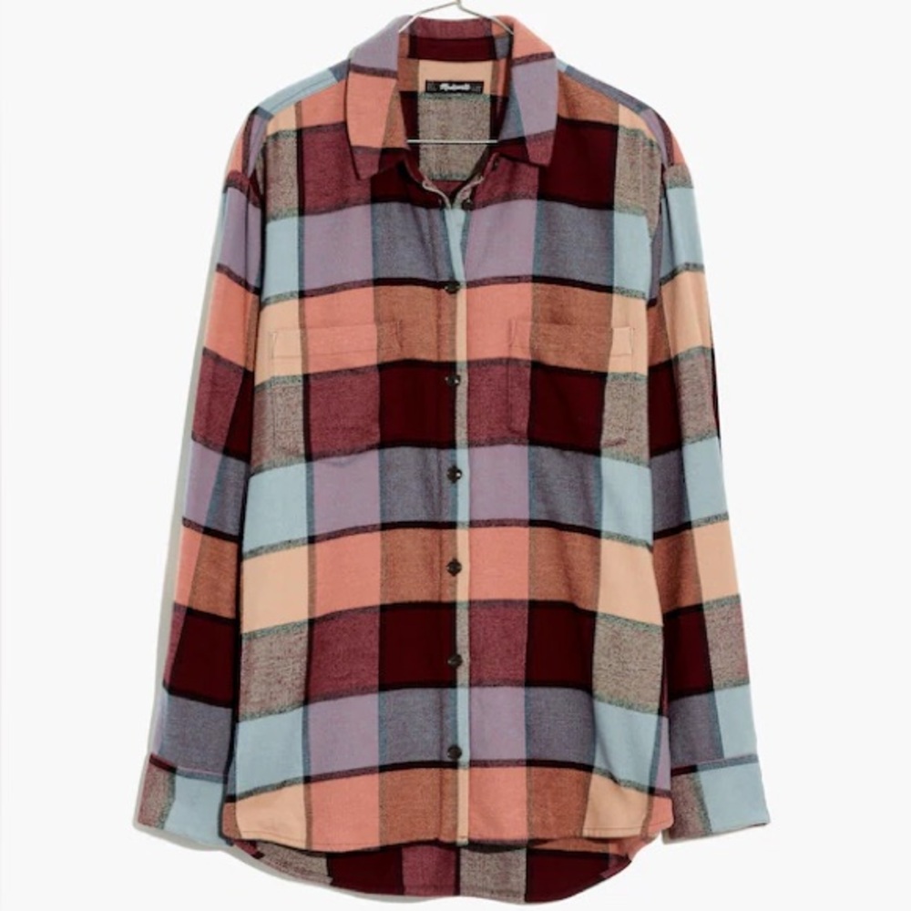 Madewell Flannel Sunday Shirt in Canosa Plaid